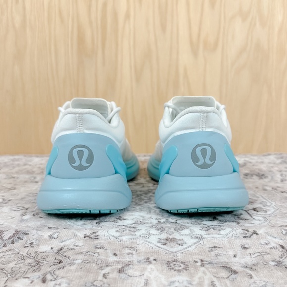 Lululemon BlissFeel Running Shoes White Cyan Blue Cirrus Blue - Picture 6 of 11
